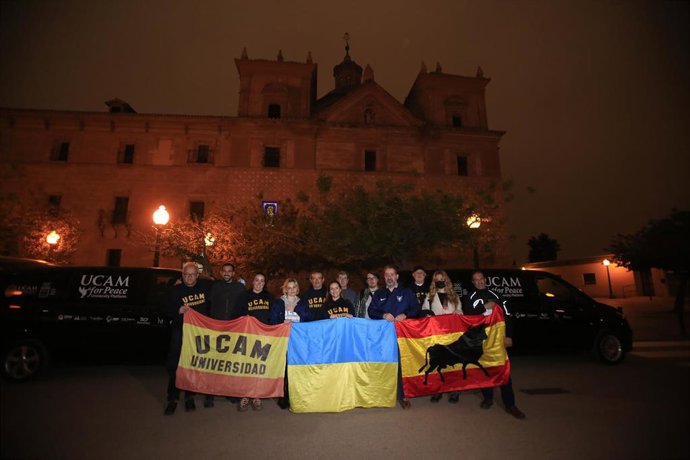 La expedición de la UCAM para asistir a las víctimas de la guerra en Ucrania ya está en camino