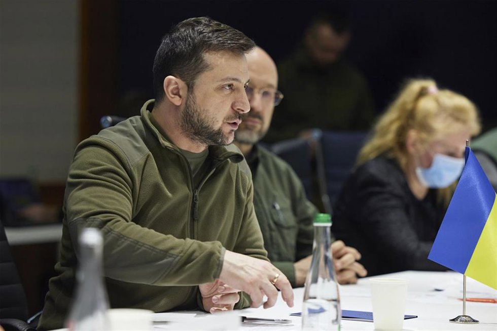 El presidente de Ucrania, Volodimir Zelenski. 
