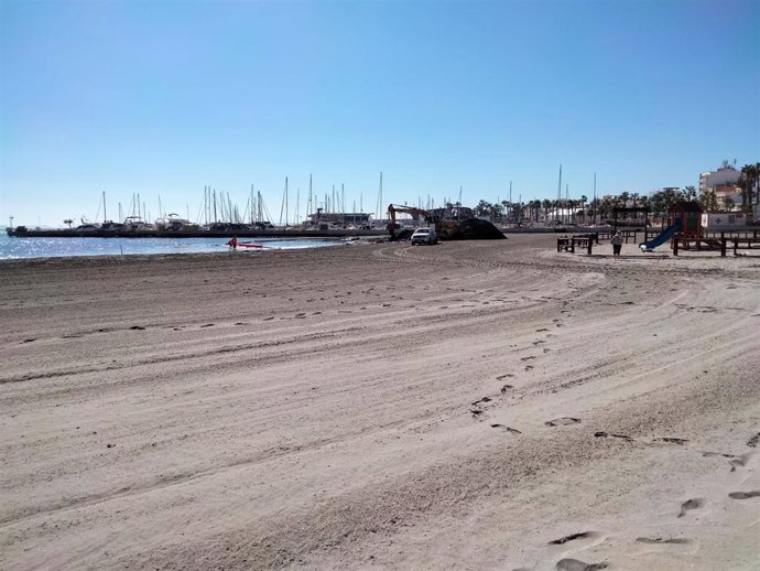 Imagen de una playa del Mar Menor en San Pedro del Pinatar