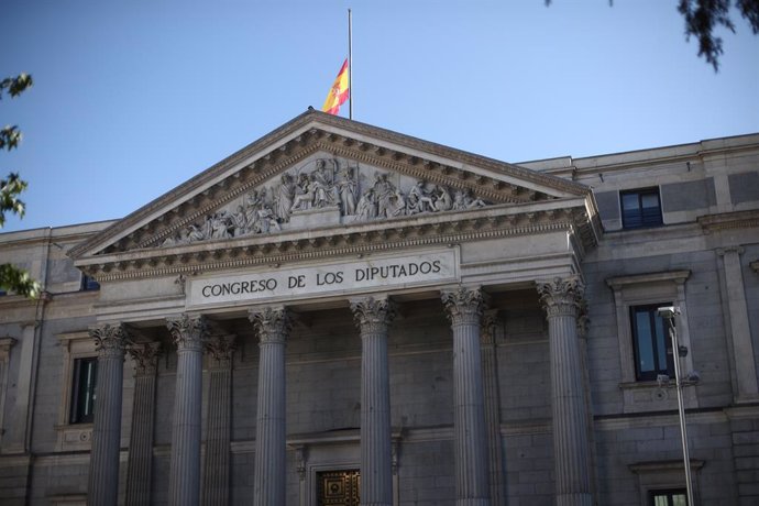 Archivo - Fachada del Congreso de los Diputados, Madrid (España), a 27 de mayo de 2020.