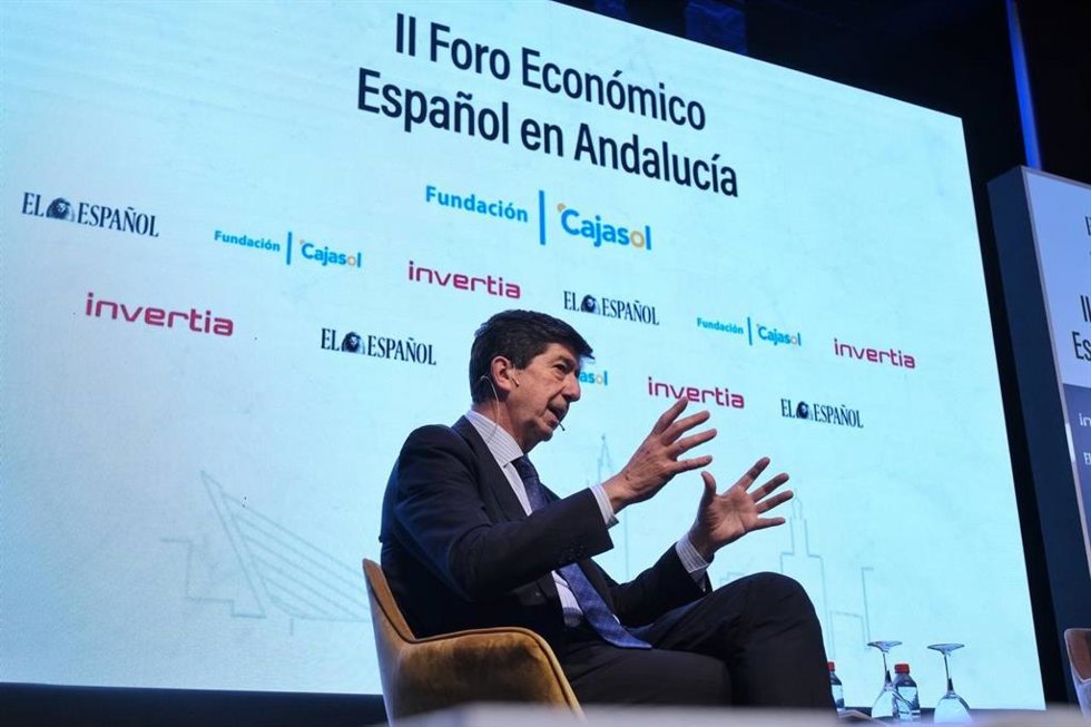 El vicepresidente de la Junta y consejero de Turismo, Regeneración, Justicia y Administración Local, Juan Marín.