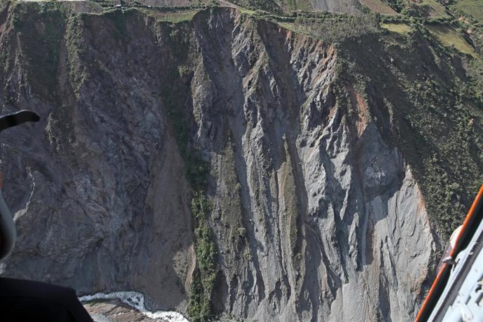 Deslizamiento de tierra en Retamas, Perú
