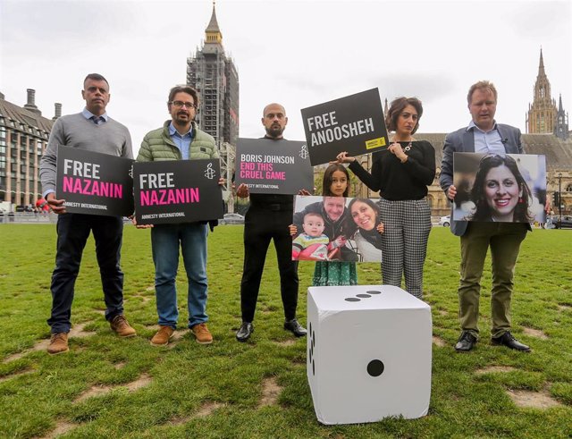 Archivo - Protesta en Londres para pedir la liberación de Anooshé Ashoori y Nazanin Zaghari-Ratcliffe