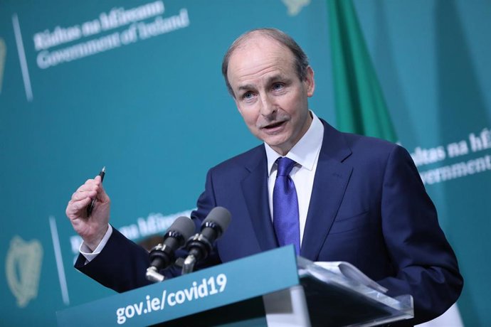 Archivo - El primer ministro de Irlanda, Micheál Martin
