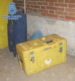 Recuperado en Usera el maletín radiactivo robado hace dos días