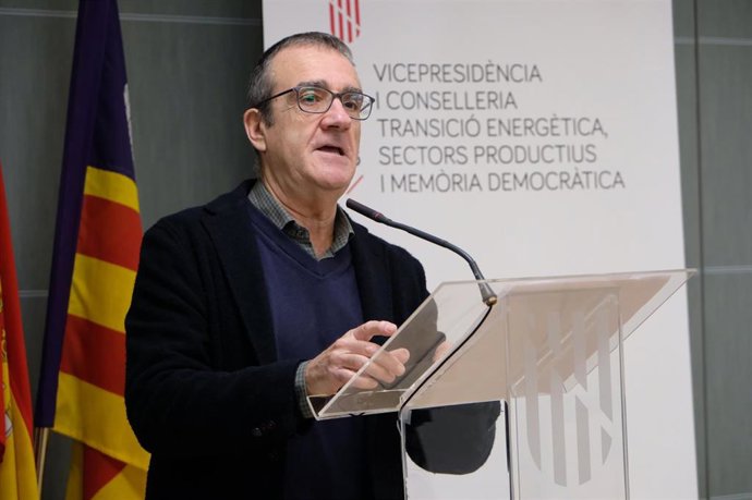 El vicepresidente y conseller de Transición Energética, Sectores Productivos y Memoria Democrática, Juan Pedro Yllanes.