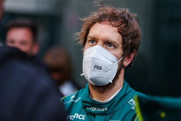 VETTEL Sebastian (ger), Aston Martin F1 Team AMR22, portrait during the pre-season track session prior the 2022 FIA Formula One World Championship, on the Circuit de Barcelona-Catalunya, from February 23 to 25, 2022 in Montmelo, near Barcelona, Spain - 
