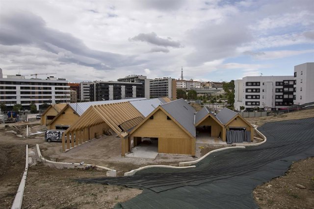Archivo - Imagen de la Escuela Infantil de Lezkairu en obras.