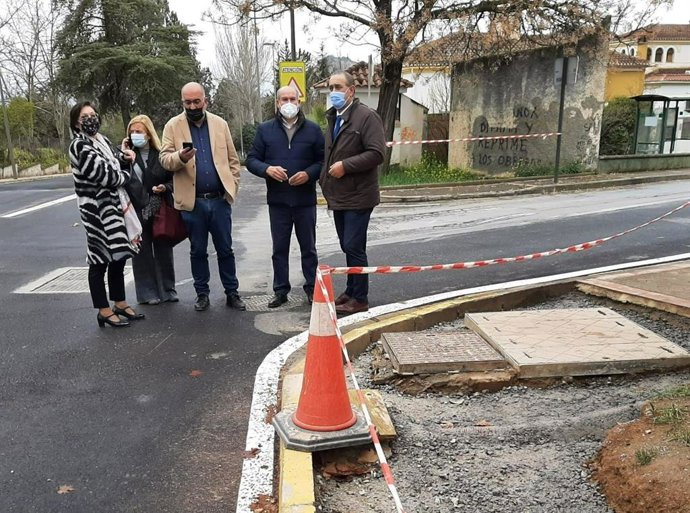 Enrique Barchino visita obras del PFEA en Albolote