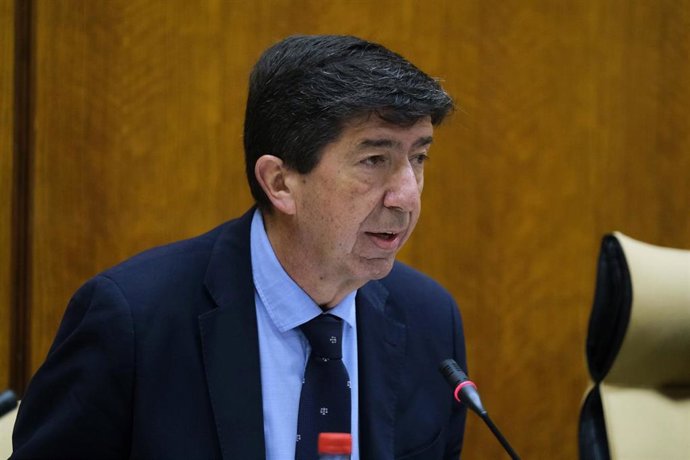 El vicepresidente de la Junta y consejero de Turismo, Regeneración, Justicia y Administración Local, Juan Marín