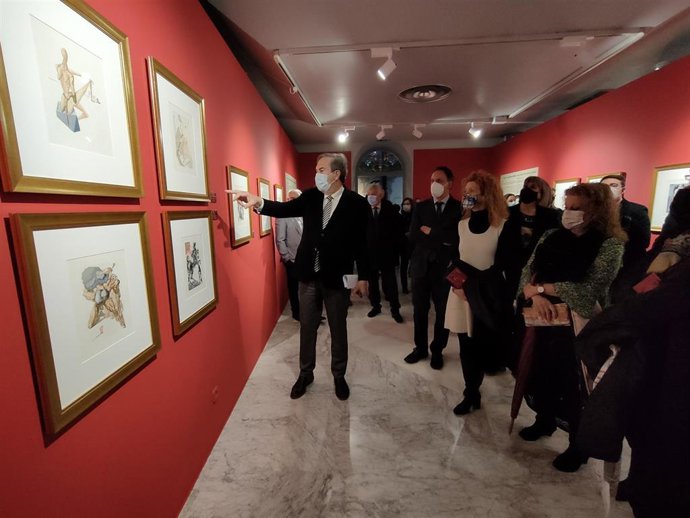 Inauguración de la exposición  'Dalí y la Divina Comedia' en la Casa Lis de Salamanca.