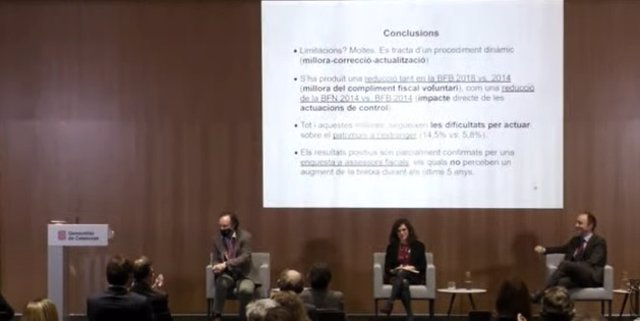 Presentación del estudio sobre la brecha fiscal en Catalunya con datos de 2018