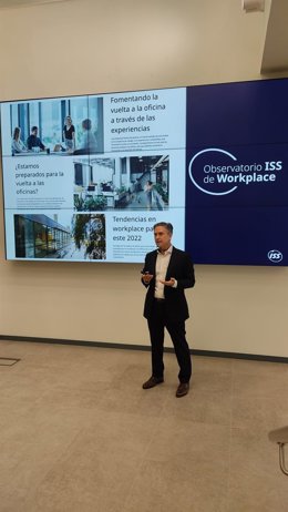 El presidente ejecutivo de ISS España, Javier Urbiola, este jueves