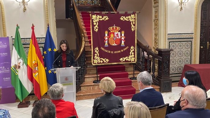 La ministra de Justicia, Pilar Llop, en la Subdelegación del Gobierno en Granada