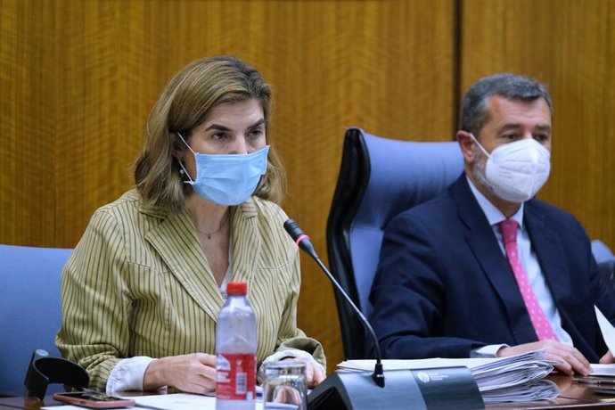 La consejera Rocío Blanco en la en la Comisión de Empleo, Formación y Trabajo Autónomo.