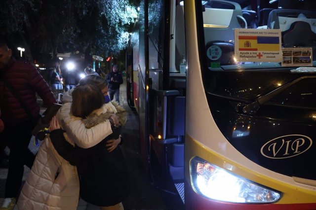 Llegada a Sevilla de refugiados ucranianos