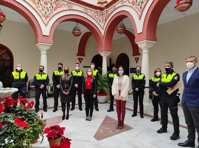 Imagen de achivo de la incorporació de nuevos policías locales a Alcalá de Guadaíra.