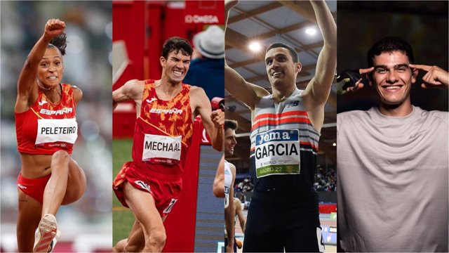 Ana Peleteiro, Adel Mechaal, Mariano García, Bruno Hortelano