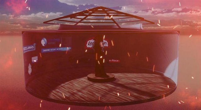 Ninot ardiendo en el metaverso