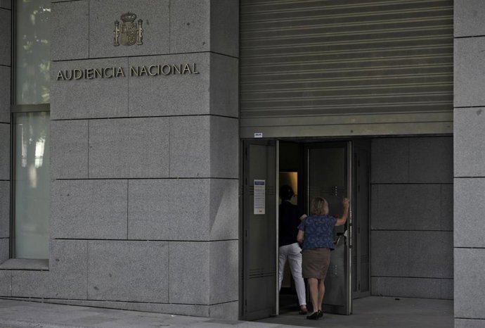 Archivo - Entrada de la Audiencia Nacional el día en el que declara el inspector de la Policía Manuel Morocho en relación al caso kitchen, a 15 de junio de 2021, en Madrid (España). El juez de la Audiencia Nacional Manuel García-Castellón interroga es