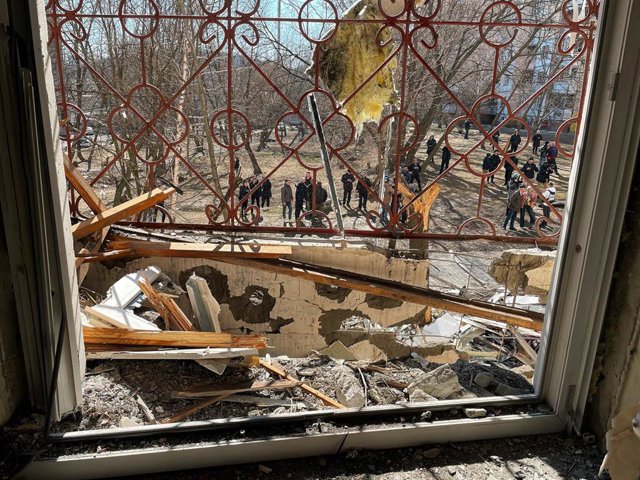 Consecuencias de un ataque cerca de Kiev