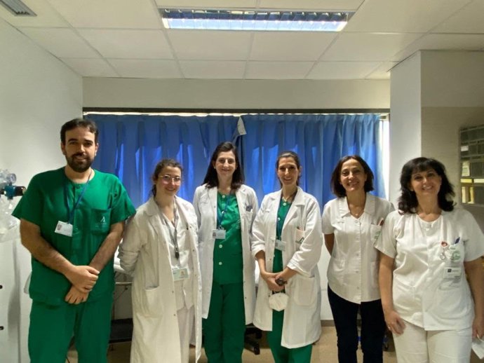 Profesionales sanitarios de la Unidad de Digestivo del Hospital Universitario Reina Sofía de Córdoba.