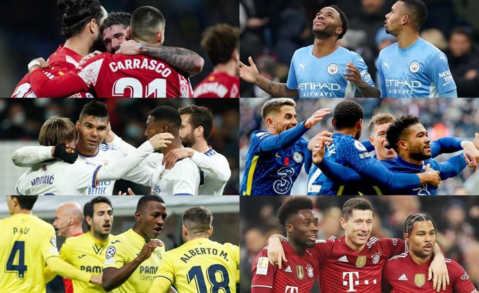 Real Madrid-Chelsea, Atlético-Manchester City y Villarreal-Bayern, cuartos de la 'Champions'