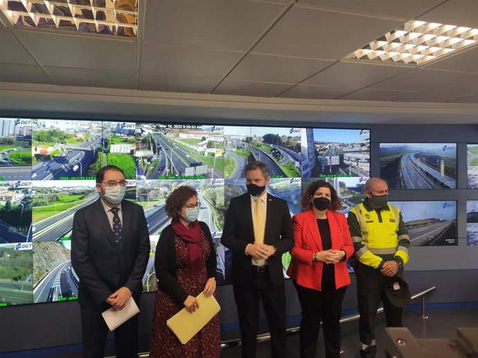 El delegado del Gobierno, José Miñones, en la presentación de la Dirección General de Tráfico en A Coruña