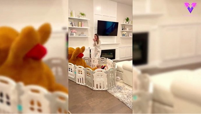 El marido se esconde dentro de un oso gigante (bromas divertidas para parejas)
