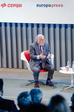 El director general de la DGT, Pere Navarro explica los principales cambios de la reforma de la Ley de Tráfico, que entra en vigor le lunes 21 de marzo, en un encuentro informativo de Europa Press en colaboración con CEPSA