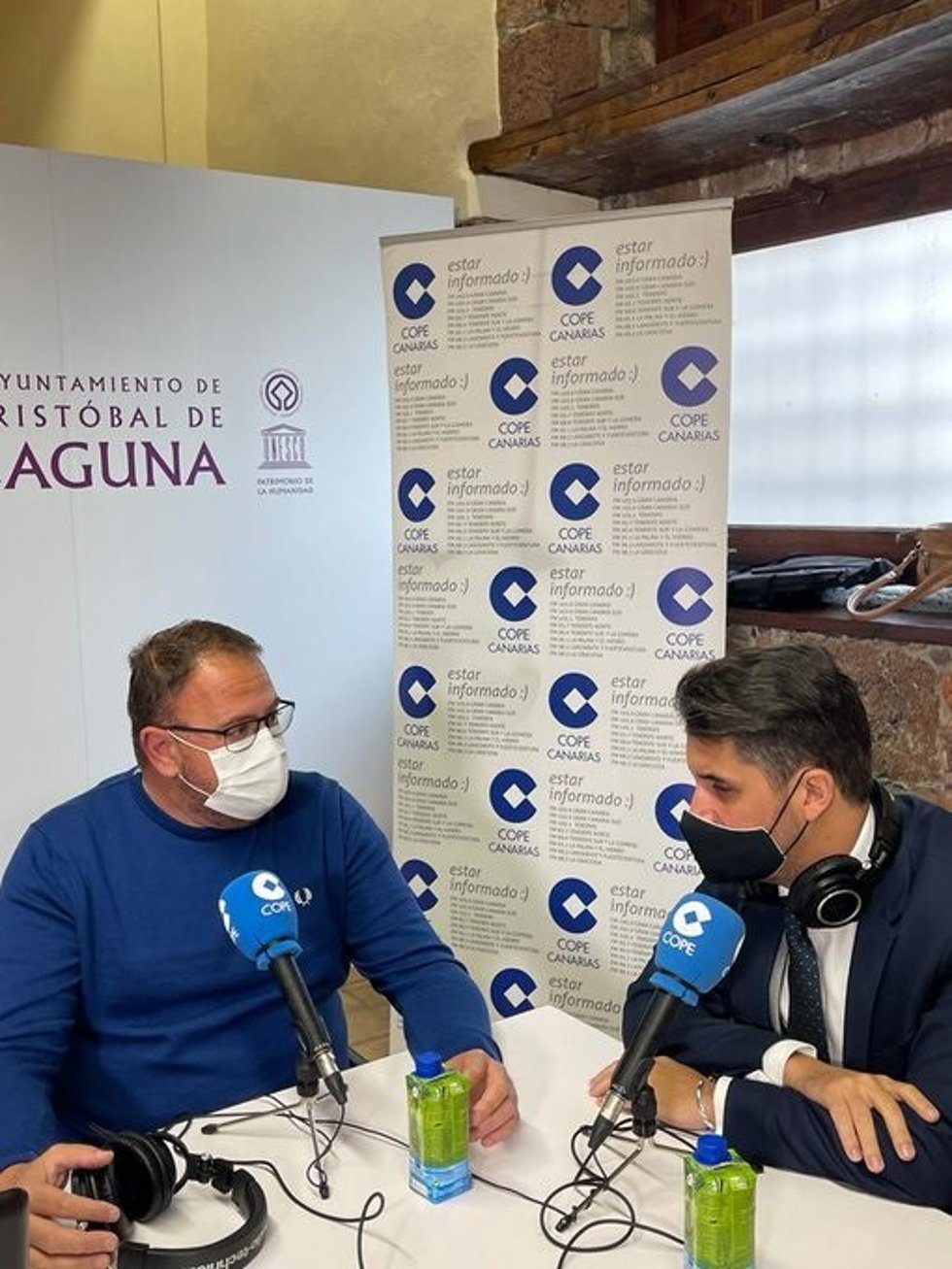 El alcalde de Mérida, en una tertulia telefónica.