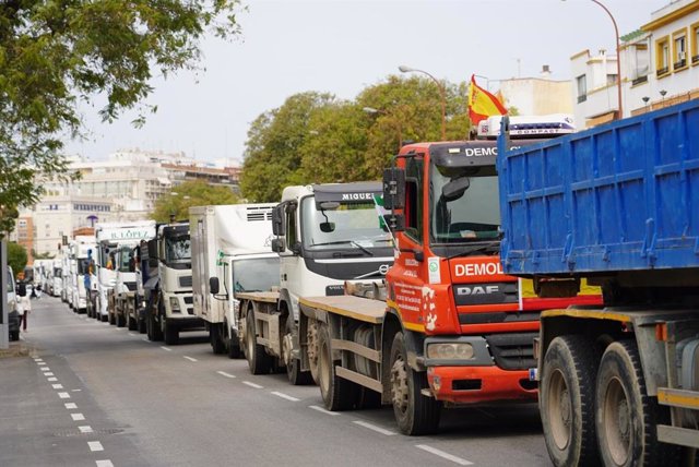 Foto, huelga de transportes