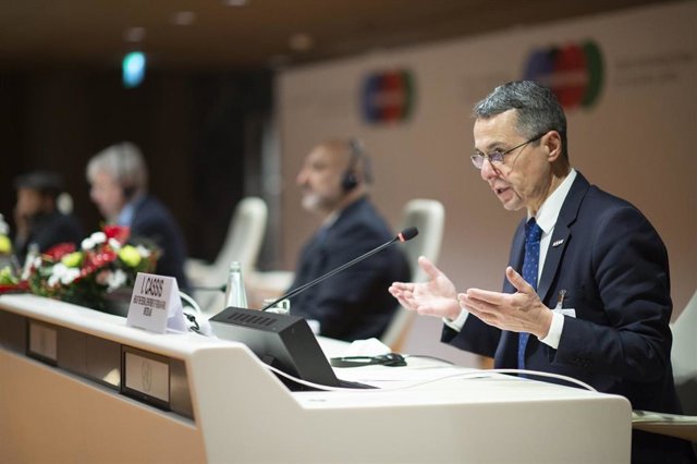 Archivo - El presidente de Suiza, Ignazio Cassis.