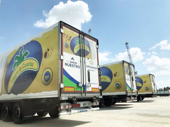 Camiones de Plátano de Canarias