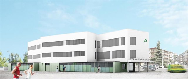 Recreación del futuro centro de salud de Alcalá la Real