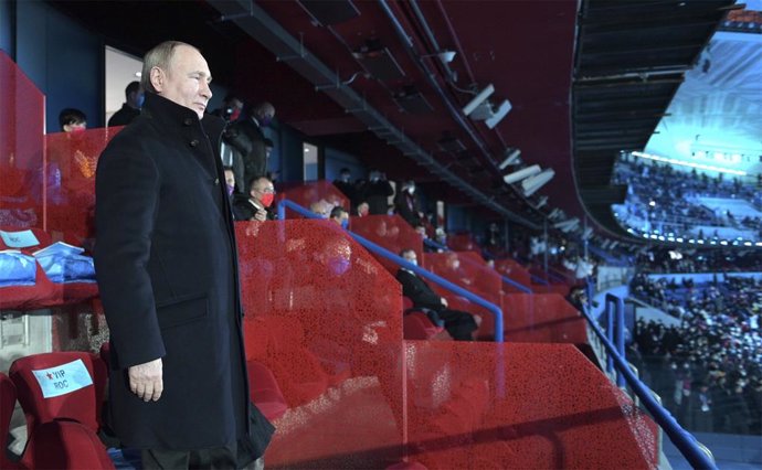 Imagen de archivo del presidente de Rusia, Vladimir Putin, en los JJOO de Pekín