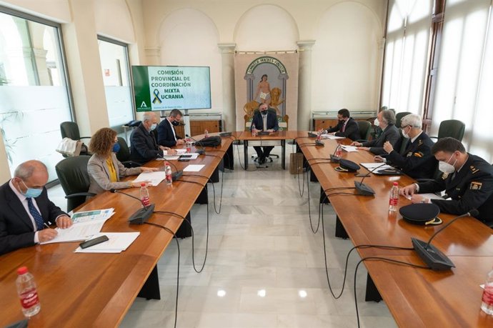 Reunión de la comisión provincial de coordinación mixta centrada en la crisis de Ucrania.