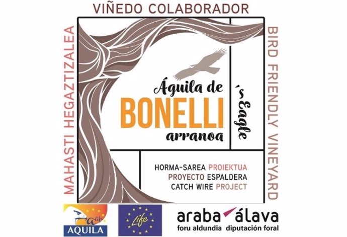 Diputación de Álava impulsa una campaña para reducir la colisión de águilas en las espalderas metálicas de los viñedos