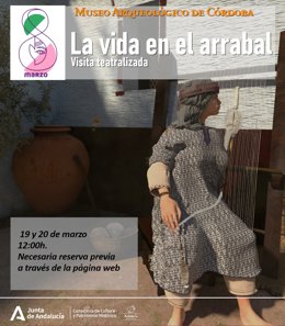 Cartel de la visita teatralizada 'La vida en el arrabal'.
