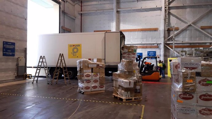 Primer camión enviado por la Generalitat con ayuda humanitaria para Ucrania