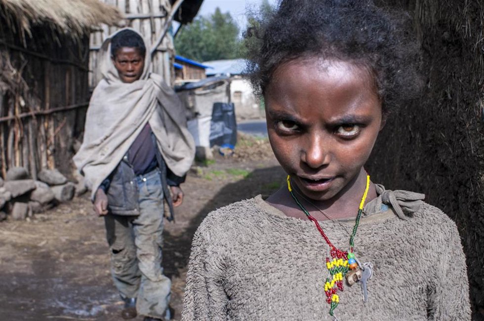 Archivo - Residentes de la región etíope de Amhara