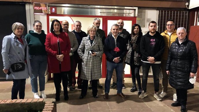 Dirigentes del PSOE de Bezana
