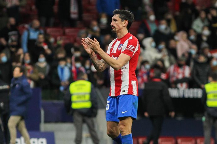 Stefan Savic con el Atlético de Madrid