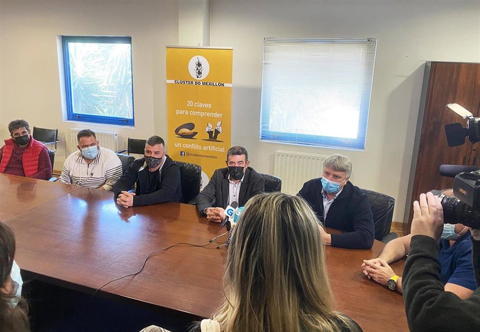 Rueda de prensa del sector del mejillón para anunciar movilizaciones