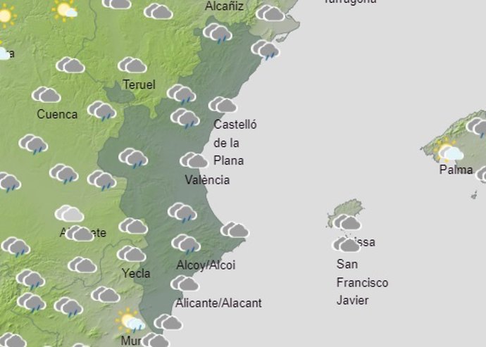 Previsión del tiempo para este domingo 20 de marzo