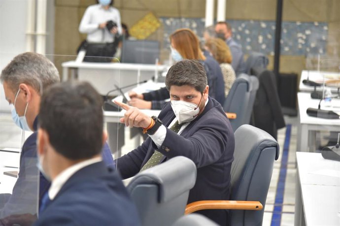 El presidente de la Región de Murcia, Fernando López Miras, 