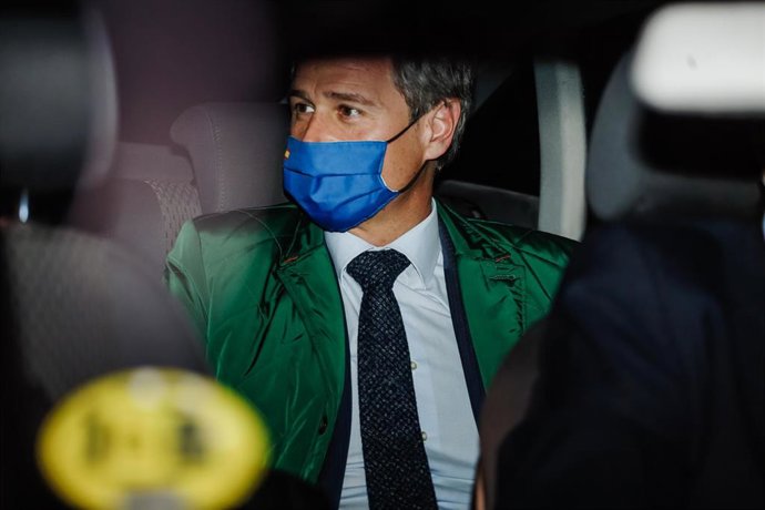 El vicesecretario de Territorial del PP, Antonio González Terol, a su salida de la sede del partido en la calle Génova, a 22 de febrero de 2022, en Madrid (España). Celma sale de la sede después de conocerse que un grupo de dirigentes del Grupo Popular 