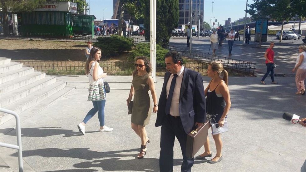 Archivo - Noelia de Mingo llega a los juzgados de Plaza de Castilla