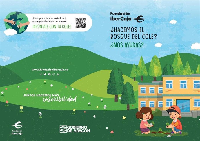 Fundación Ibercaja y Gobierno de Aragón ponen en marcha la distribución de semillas en los colegios de la región.