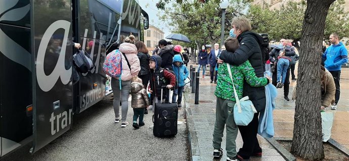 Refugiados ucranianos llegan a Murcia de la mano de la UCAM